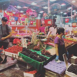 Local fruit market.