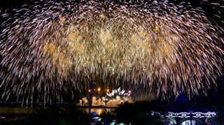 Pyromusical competition, it's my first time to watch a fireworks competition live. Truly amazing...